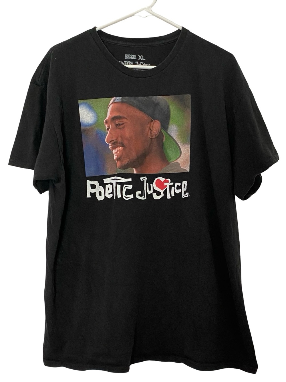 Tupac Shakur Poetic Justice Tshirt Men Size XL Unisex Graphic Print Short Sleeve